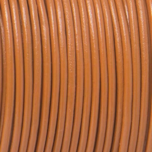 Lederschnur dunkel orange