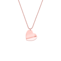 Herz Plättchenkette gravierbar Herz Plättchenkette gravierbar