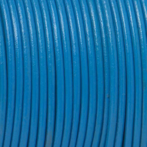 Lederschnur blau