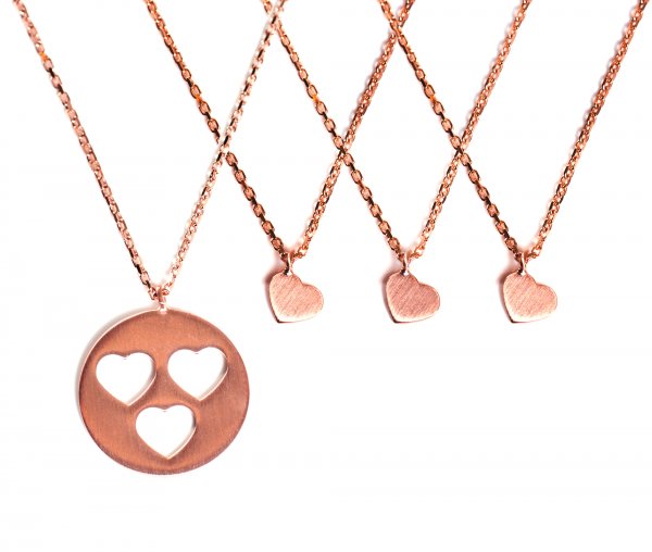 Carry Set Collier-Set 3 Rosé vergoldet