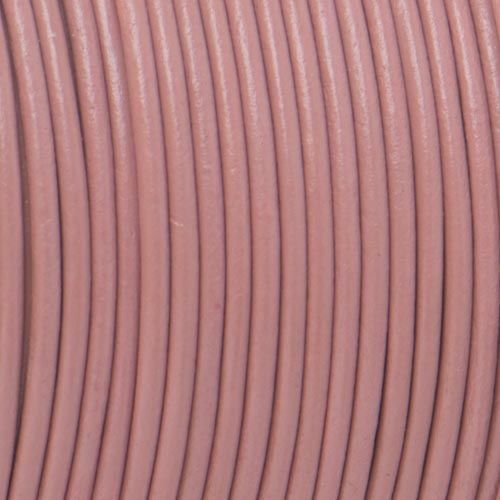Lederschnur vintage rosa