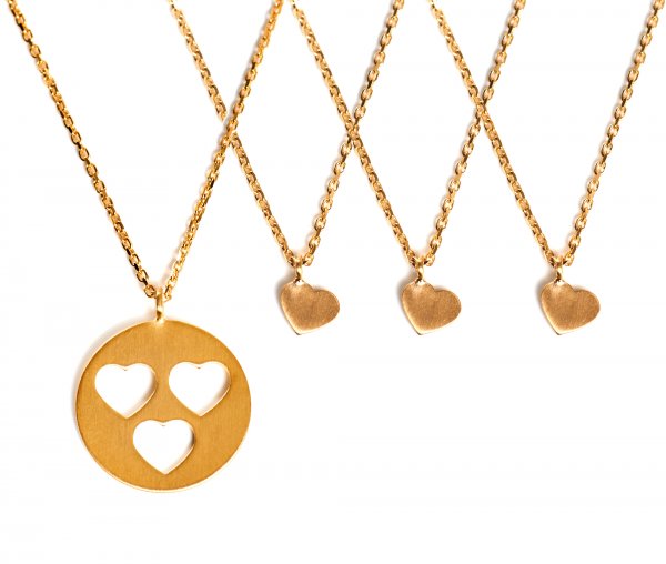 Carry Set Collier-Set 3 Gold vergoldet