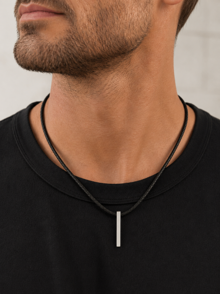Balkenkette mit Leder