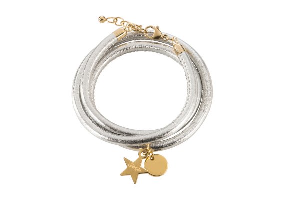 Hollywood Armband silber, vergoldet