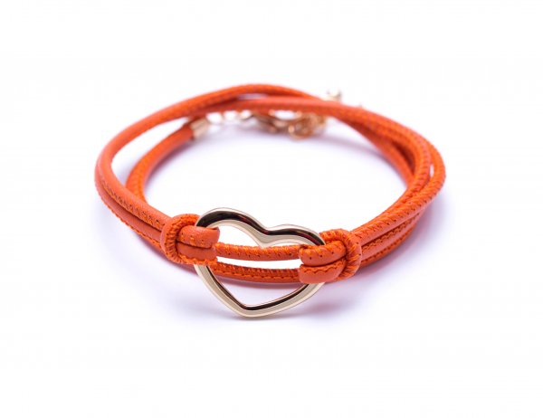 Heart Orange, vergoldet