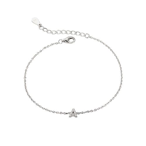 Letter Armband mit Steinchen